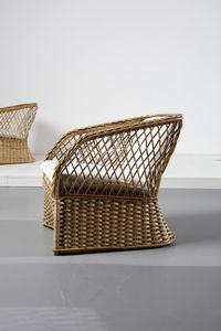 MANIFATTURA ITALIANA : Quattro poltrone  - Asta Asta 364 | DESIGN E ARTI DECORATIVE DEL NOVECENTO - DESIGN (Online) Online - Associazione Nazionale - Case d'Asta italiane