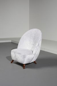 ULRICH GUGLIELMO (1904 - 1977) : attribuito. Coppia di poltrone  - Asta Asta 364 | DESIGN E ARTI DECORATIVE DEL NOVECENTO - DESIGN (Online) Online - Associazione Nazionale - Case d'Asta italiane