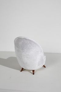 ULRICH GUGLIELMO (1904 - 1977) : attribuito. Coppia di poltrone  - Asta Asta 364 | DESIGN E ARTI DECORATIVE DEL NOVECENTO - DESIGN (Online) Online - Associazione Nazionale - Case d'Asta italiane