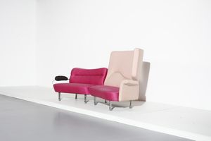 CORDERO TONI (1937 - 2001) : Divano Moncalieri per Driade  - Asta Asta 364 | DESIGN E ARTI DECORATIVE DEL NOVECENTO - DESIGN (Online) Online - Associazione Nazionale - Case d'Asta italiane