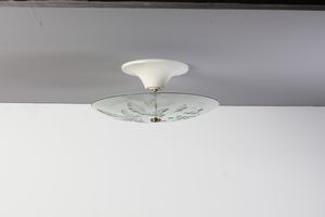CHIESA PIETRO (1892 - 1948) : Lampada a plafoniera per Fontana Arte  - Asta Asta 364 | DESIGN E ARTI DECORATIVE DEL NOVECENTO - DESIGN (Online) Online - Associazione Nazionale - Case d'Asta italiane