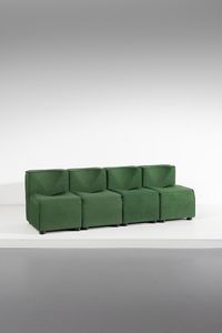 MANIFATTURA ITALIANA : Divano modulare  - Asta Asta 364 | DESIGN E ARTI DECORATIVE DEL NOVECENTO - DESIGN (Online) Online - Associazione Nazionale - Case d'Asta italiane
