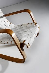 CRASSEVIG LUIGI : Poltrona a dondolo WO  - Asta Asta 364 | DESIGN E ARTI DECORATIVE DEL NOVECENTO - DESIGN (Online) Online - Associazione Nazionale - Case d'Asta italiane