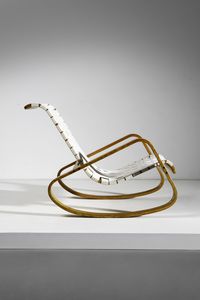CRASSEVIG LUIGI : Poltrona a dondolo WO  - Asta Asta 364 | DESIGN E ARTI DECORATIVE DEL NOVECENTO - DESIGN (Online) Online - Associazione Nazionale - Case d'Asta italiane