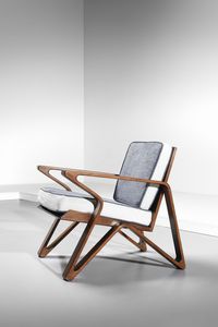 MANIFATTURA BRASILIANA : Coppia di poltrone  - Asta Asta 364 | DESIGN E ARTI DECORATIVE DEL NOVECENTO - DESIGN (Online) Online - Associazione Nazionale - Case d'Asta italiane