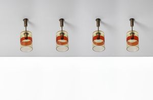 VISTOSI LUCIANO (1931 - 2010) - Quattro lampade a sospensione