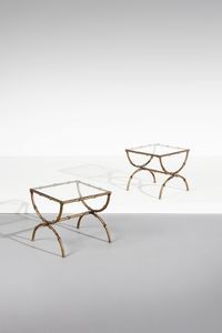 MANIFATTURA FRANCESE - Coppia di tavolini