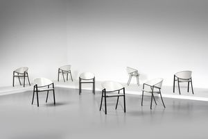 PAMIO ROBERTO (1937 - 2021) - Otto sedie Blenda per Matteo Grassi