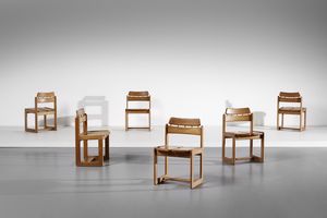 TAPIOVAARA ILMARI (1914 - 1999) - Sei sedie per La Montina