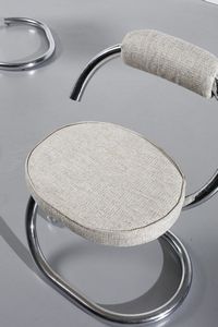 STOPPINO GIOTTO (n. 1926) : Sei sedie Cobra  - Asta Asta 364 | DESIGN E ARTI DECORATIVE DEL NOVECENTO - DESIGN (Online) Online - Associazione Nazionale - Case d'Asta italiane