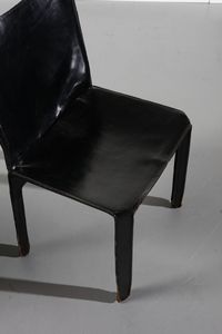 BELLINI MARIO (n. 1935) : Quattro sedie CAB per Cassina  - Asta Asta 364 | DESIGN E ARTI DECORATIVE DEL NOVECENTO - DESIGN (Online) Online - Associazione Nazionale - Case d'Asta italiane