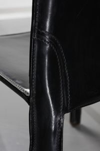 BELLINI MARIO (n. 1935) : Quattro sedie CAB per Cassina  - Asta Asta 364 | DESIGN E ARTI DECORATIVE DEL NOVECENTO - DESIGN (Online) Online - Associazione Nazionale - Case d'Asta italiane