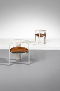 SCARPA AFRA (1937 -2011) & TOBIA (n. 1935) - Coppia di poltroncine Pigreco produzione Gavina