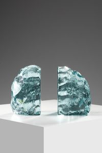 FONTANA ARTE : Coppia di fermalibri  - Asta Asta 364 | DESIGN E ARTI DECORATIVE DEL NOVECENTO - DESIGN (Online) Online - Associazione Nazionale - Case d'Asta italiane