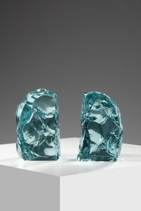 FONTANA ARTE : Coppia di fermalibri  - Asta Asta 364 | DESIGN E ARTI DECORATIVE DEL NOVECENTO - DESIGN (Online) Online - Associazione Nazionale - Case d'Asta italiane