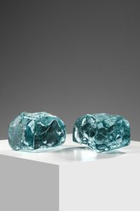 FONTANA ARTE : Coppia di fermalibri  - Asta Asta 364 | DESIGN E ARTI DECORATIVE DEL NOVECENTO - DESIGN (Online) Online - Associazione Nazionale - Case d'Asta italiane