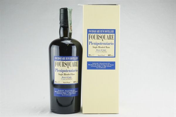 Foursquare Plenipotenziario 2007  - Asta Summer Spirits | Rhum, Whisky e Distillati da Collezione - Associazione Nazionale - Case d'Asta italiane