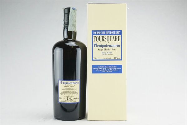 Foursquare Plenipotenziario 2007  - Asta Summer Spirits | Rhum, Whisky e Distillati da Collezione - Associazione Nazionale - Case d'Asta italiane