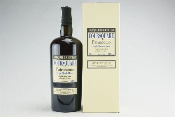 Foursquare Patrimonio 2004  - Asta Summer Spirits | Rhum, Whisky e Distillati da Collezione - Associazione Nazionale - Case d'Asta italiane