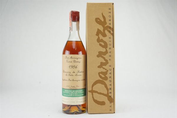 Bas Armagnac Francis Darroze Domaine de Rieston 1986  - Asta Summer Spirits | Rhum, Whisky e Distillati da Collezione - Associazione Nazionale - Case d'Asta italiane