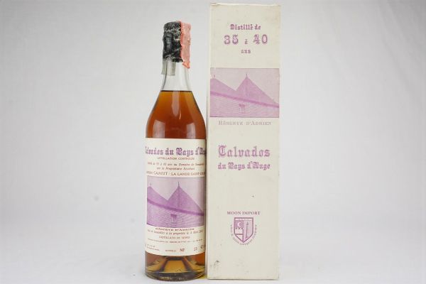 Calvados du Pays d&rsquo;Auge Adrien Camut Domaine de Semainville  - Asta Summer Spirits | Rhum, Whisky e Distillati da Collezione - Associazione Nazionale - Case d'Asta italiane