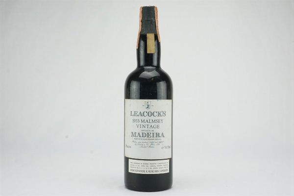 Malvazia Leacock 1933  - Asta Summer Spirits | Rhum, Whisky e Distillati da Collezione - Associazione Nazionale - Case d'Asta italiane