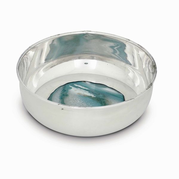 Ciotola. Argento 925 fuso e sagomato. Argenteria milanese del XX secolo, argentiere Dabbene  - Asta Argenti antichi  - Associazione Nazionale - Case d'Asta italiane