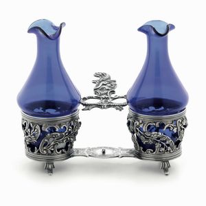 Oliera. Argento fuso, sbalzato, traforato e cesellato. Torino terzo quarto del XVIII secolo. Saggiatore Giovanni Damod (?), contrassaggiatore F.Pagliani  - Asta Argenti antichi  - Associazione Nazionale - Case d'Asta italiane