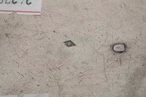 Mostardiera. Argento fuso, sagomato e cesellato. Piemonte o Francia XIX secolo  - Asta Argenti antichi  - Associazione Nazionale - Case d'Asta italiane