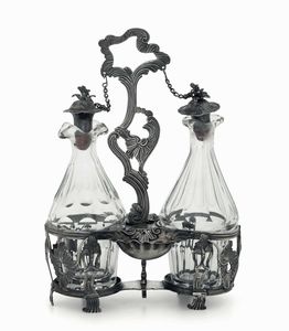 Oliera. Argento fuso, sbalzato e cesellato. Genova marchio della Torretta per l'anno 1778  - Asta Argenti antichi  - Associazione Nazionale - Case d'Asta italiane