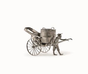 Portastecchini. Argento fuso e sbalzato. Cina XX secolo  - Asta Argenti antichi  - Associazione Nazionale - Case d'Asta italiane