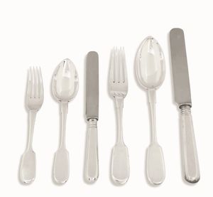 Servizio di posate in argento. Russia inizi XX secolo  - Asta Argenti antichi  - Associazione Nazionale - Case d'Asta italiane