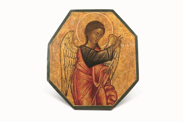 Russia, inizio XVIII secolo, scuola di Mosca L'Annunciazione a Maria Vergine e i quattro Evangelisti  - Asta Argenti del XX secolo - Associazione Nazionale - Case d'Asta italiane