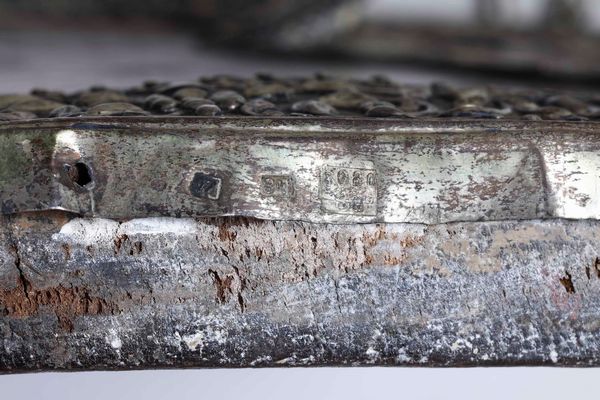 San Nicola. Icona su tavola. Riza in argento sbalzato e cesellato. Arte russa, inizi del XIX secolo (marchi consunti di difficile lettura)  - Asta Argenti del XX secolo - Associazione Nazionale - Case d'Asta italiane