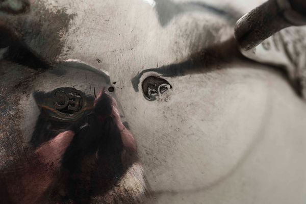 Caffettiera e zuccheriera. Argento fuso, sbalzato e cesellato. Argenteria neoclassica del XIX secolo (Veneto?). Argentiere F.C.  - Asta Argenti del XX secolo - Associazione Nazionale - Case d'Asta italiane