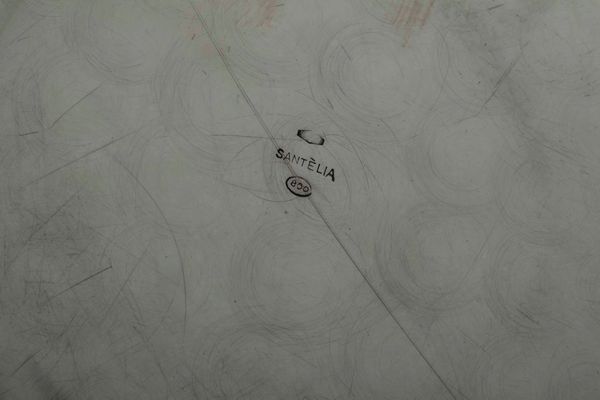 Set di sei piatti. Argento fuso e sagomato. Argenteria artistica milanese del XX secolo. Argentiere Sant�Elia  - Asta Argenti del XX secolo - Associazione Nazionale - Case d'Asta italiane