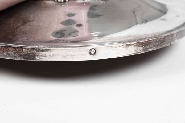 Zuccheriera. Cristallo molato e argento primo titolo fuso e cesellato. Parigi, prima met� del XIX secolo  - Asta Argenti del XX secolo - Associazione Nazionale - Case d'Asta italiane