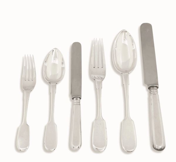 Servizio di posate in argento. Russia inizi XX secolo  - Asta Argenti del XX secolo - Associazione Nazionale - Case d'Asta italiane