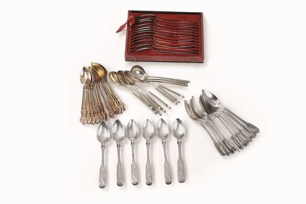 Insieme di cucchiaini. Argento. Russia XIX secolo  - Asta Argenti del XX secolo - Associazione Nazionale - Case d'Asta italiane