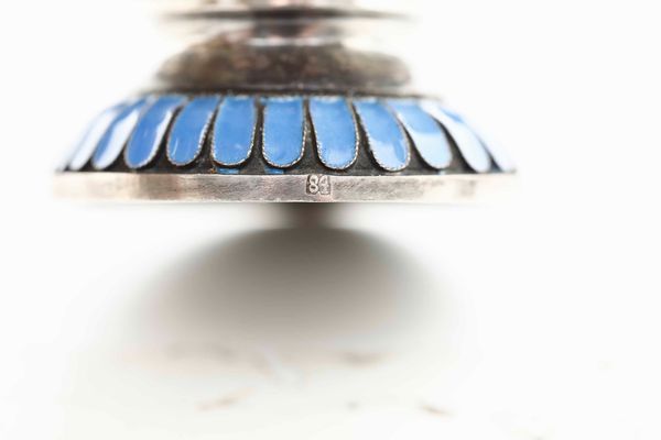 Tazza e piattino. Argento e smalti colorati. Manifattura russa del XX secolo  - Asta Argenti del XX secolo - Associazione Nazionale - Case d'Asta italiane