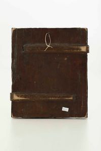 San Nicola. Icola ad olio su tavola. Riza in rame sbalzato, cesellato e argentato. Scuola russa del XIX secolo  - Asta Argenti del XX secolo - Associazione Nazionale - Case d'Asta italiane