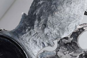 Oliera. Argento fuso, sbalzato, traforato e cesellato. Torino terzo quarto del XVIII secolo. Saggiatore Giovanni Damod� (?), contrassaggiatore F.Pagliani  - Asta Argenti del XX secolo - Associazione Nazionale - Case d'Asta italiane