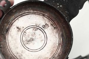 Oliera. Argento fuso, sbalzato e cesellato. Genova marchio della Torretta per l'anno 1780  - Asta Argenti del XX secolo - Associazione Nazionale - Case d'Asta italiane