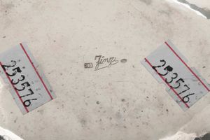 Porta candela. Argento fuso, sagomato e martellato. Argenteria artistica milanese, argentiere Finzi  - Asta Argenti del XX secolo - Associazione Nazionale - Case d'Asta italiane