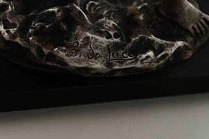 Pastorella. Argento fuso e cesellato. Ferdinando De Luca, Napoli XX secolo  - Asta Argenti del XX secolo - Associazione Nazionale - Case d'Asta italiane