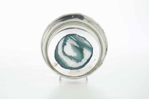 Ciotola. Argento 925 fuso e sagomato. Argenteria milanese del XX secolo, argentiere Dabbene  - Asta Argenti del XX secolo - Associazione Nazionale - Case d'Asta italiane