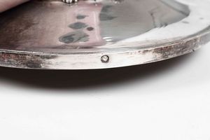 Zuccheriera. Cristallo molato e argento primo titolo fuso e cesellato. Parigi, prima met� del XIX secolo  - Asta Argenti del XX secolo - Associazione Nazionale - Case d'Asta italiane