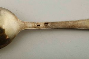 Dieci cucchiaini. Argento vermeille e smalti colorati. Russia met� del XX secolo  - Asta Argenti del XX secolo - Associazione Nazionale - Case d'Asta italiane