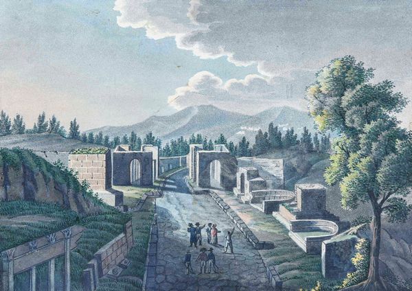 Tre vedute di scavi, XIX-XX secolo  - Asta Dimore italiane  - Associazione Nazionale - Case d'Asta italiane