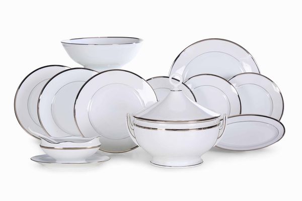 Servizio da tavola.<BR>Doccia, Manifattura Richard Ginori, XX secolo  - Asta Dimore italiane  - Associazione Nazionale - Case d'Asta italiane